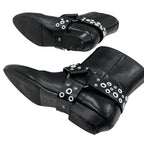 Louis Vuitton Rhapsody Line Boots Short Shoes Leather Black White Hole — view 6