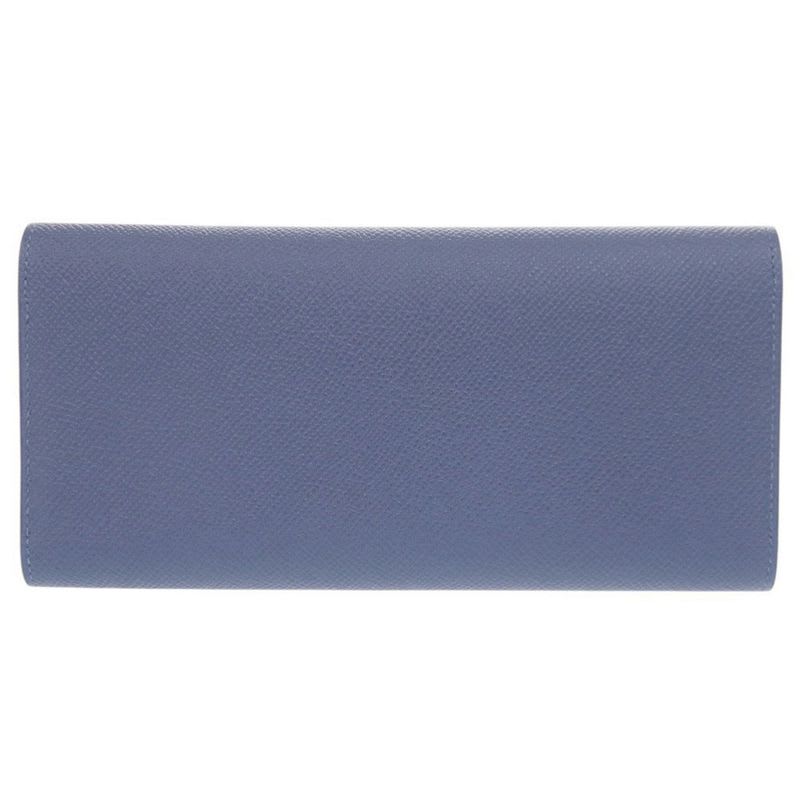 Hermes Passant Long Sangle Caval Vaux Epson Blue Brighton Silver Hardware — view 3