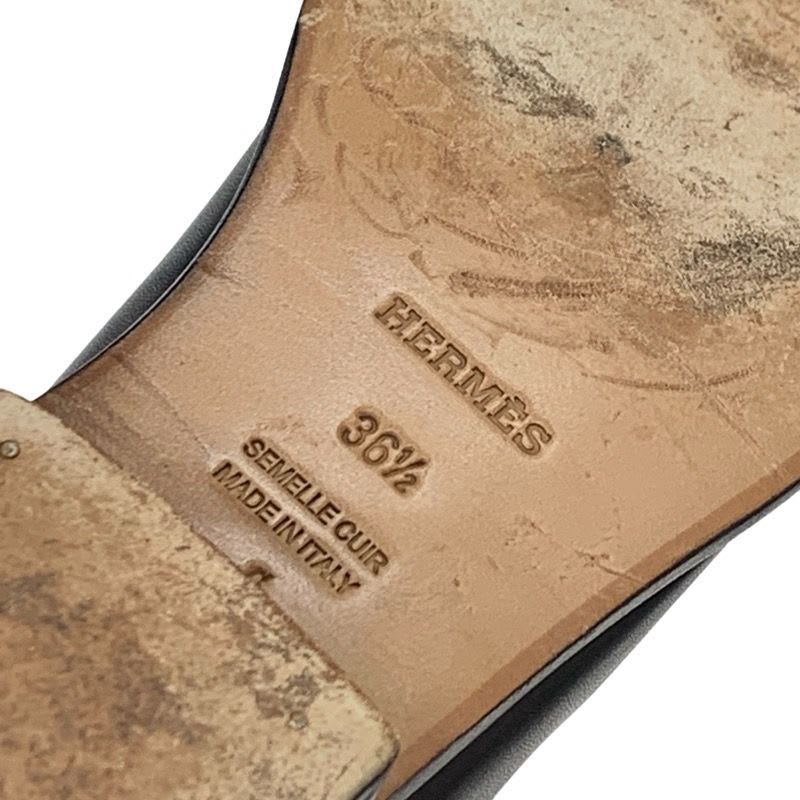 Hermes Jumping Boots Long Shoes Leather Black Silver Studs — view 8