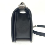 Chanel Shoulder Bag Boy 25 Caviar Leather Black — view 4