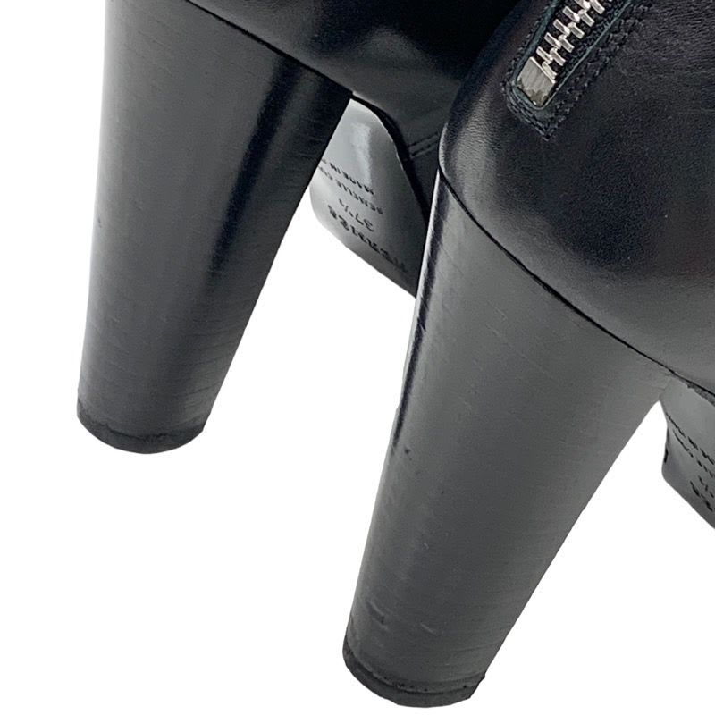Hermes Boots Short Shoes Leather Black — view 9