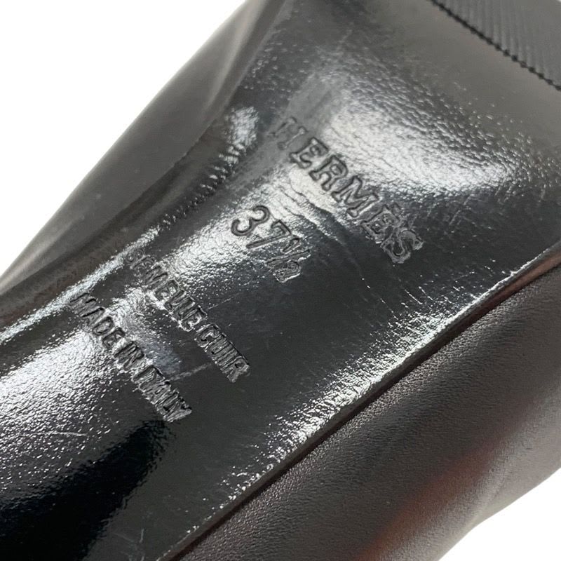 Hermes Boots Short Shoes Leather Black — view 7