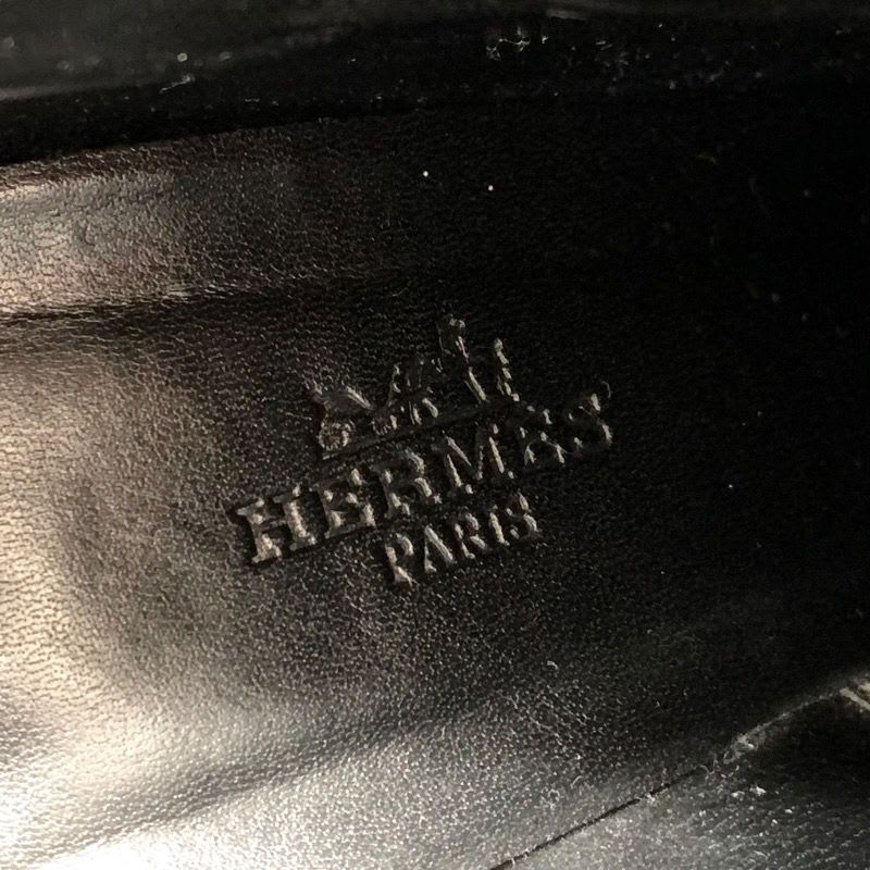 Hermes Boots Short Shoes Leather Black — view 6