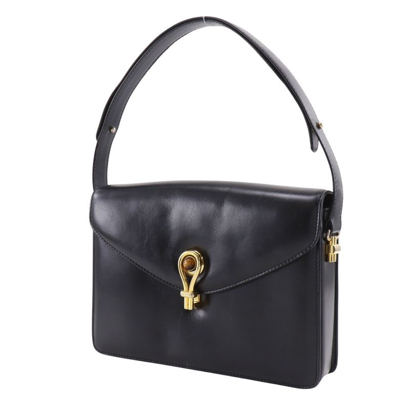 Gucci Vintage Calf Black Shoulder Bag — view 2