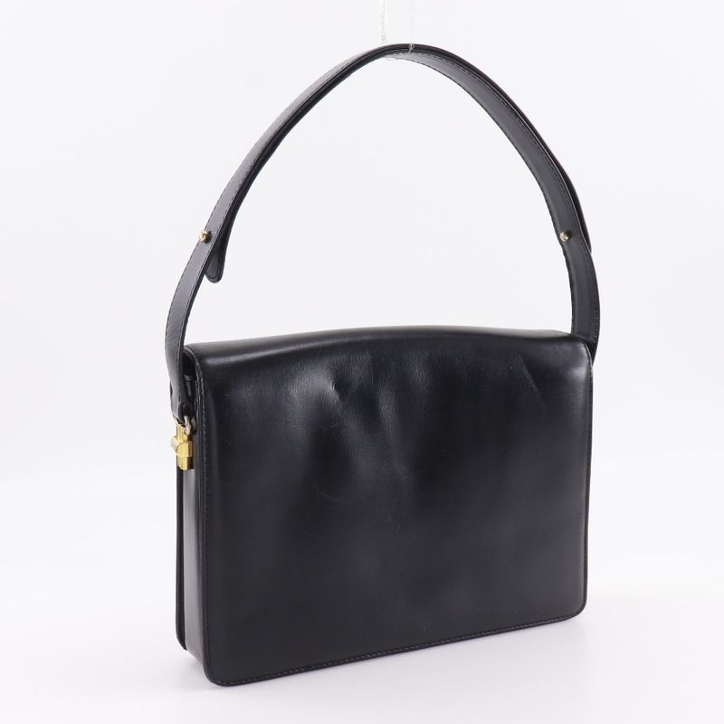 Gucci Vintage Calf Black Shoulder Bag — view 3