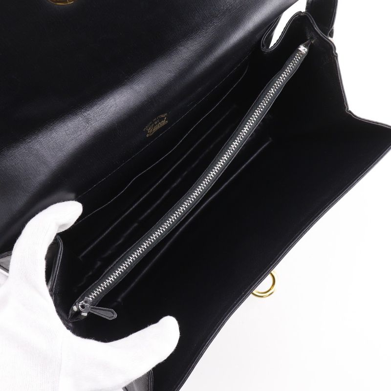 Gucci Vintage Calf Black Shoulder Bag — view 6