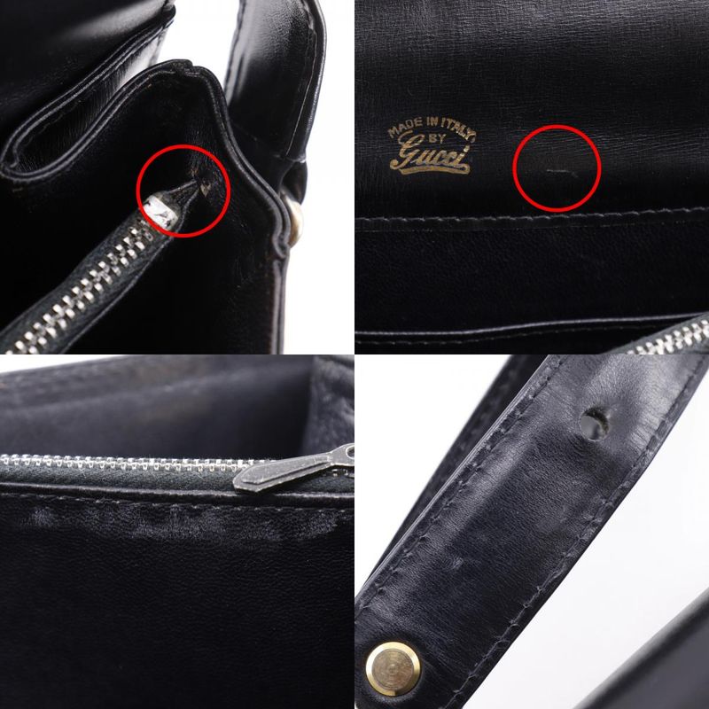 Gucci Vintage Calf Black Shoulder Bag — view 9