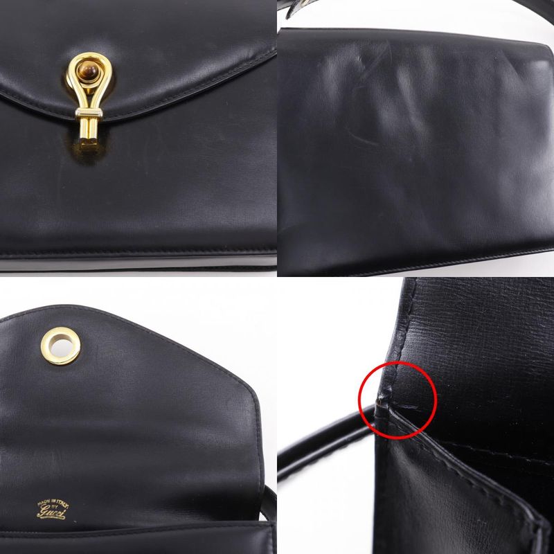 Gucci Vintage Calf Black Shoulder Bag — view 8