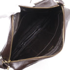 Fendi Zucca Nylon Canvas Leather Brown Shoulder Bag — view 5
