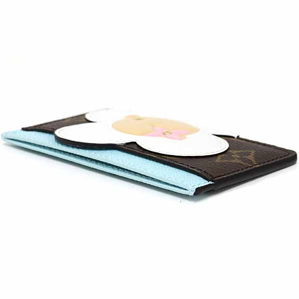 Louis Vuitton Card Case Porto Carte Sample Canvas Monogram Azur Frost — view 7