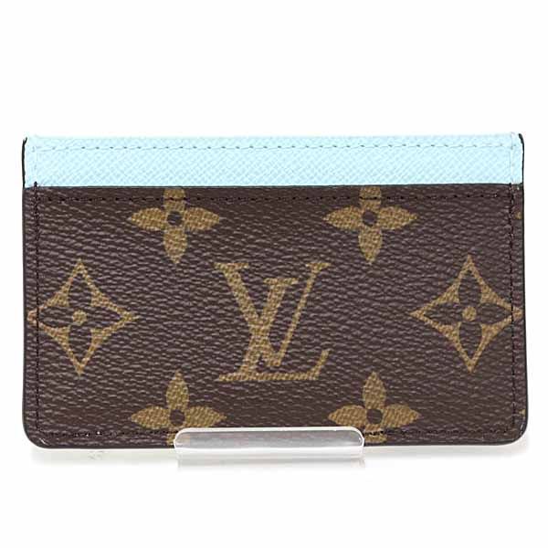 Louis Vuitton Card Case Porto Carte Sample Canvas Monogram Azur Frost — view 4