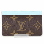 Louis Vuitton Card Case Porto Carte Sample Canvas Monogram Azur Frost — view 4