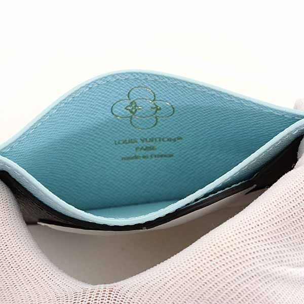 Louis Vuitton Card Case Porto Carte Sample Canvas Monogram Azur Frost — view 5
