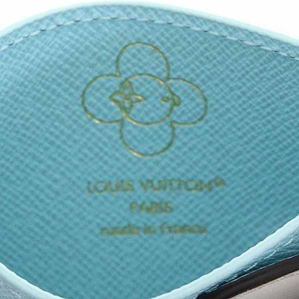Louis Vuitton Card Case Porto Carte Sample Canvas Monogram Azur Frost — view 6