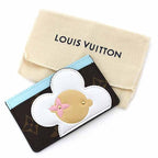 Louis Vuitton Card Case Porto Carte Sample Canvas Monogram Azur Frost — view 3