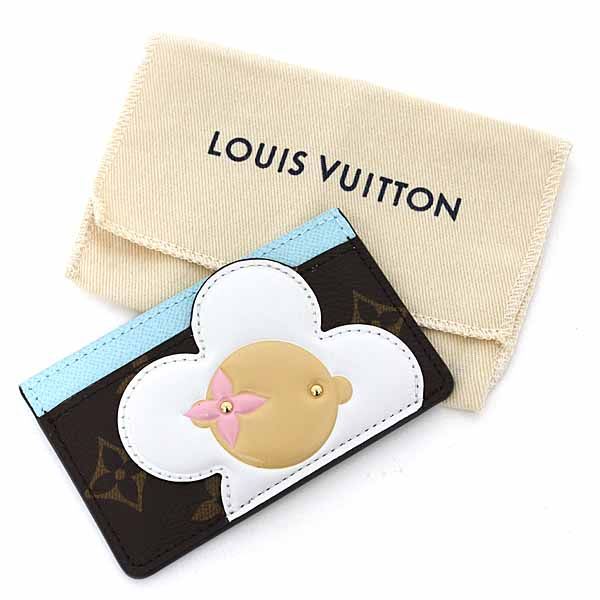 Louis Vuitton Card Case Porto Carte Sample Canvas Monogram Azur Frost — view 3