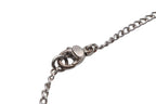 Chanel CC Logo Perforated Necklace Metal Silver — view 7