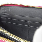 Loewe Wallet Long Repeat Leather Magenta Pink Round Zipper — view 8