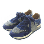 Louis Vuitton Run Away Line Sneakers Haraco Suede Leather Low Cut All Over — view 2