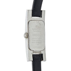 Gucci 3900 L Silver Black Stainless Steel Leather — view 4