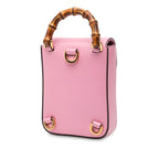 Gucci Bamboo Mini Rucksack Backpack Pink Leather — view 2