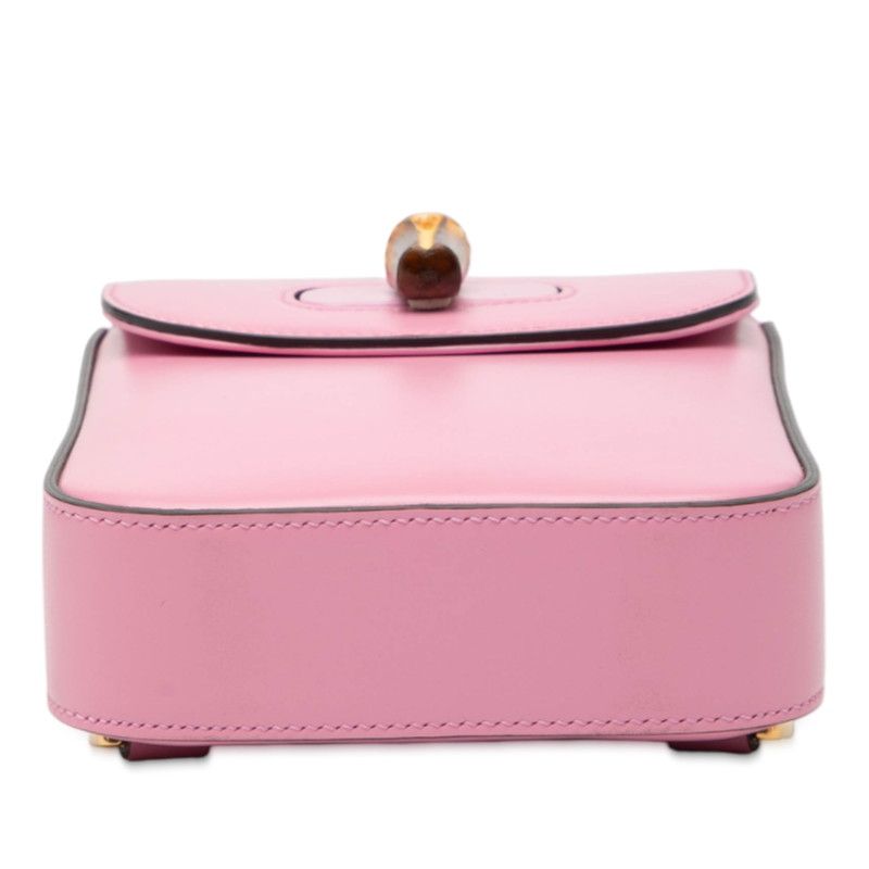 Gucci Bamboo Mini Rucksack Backpack Pink Leather — view 3