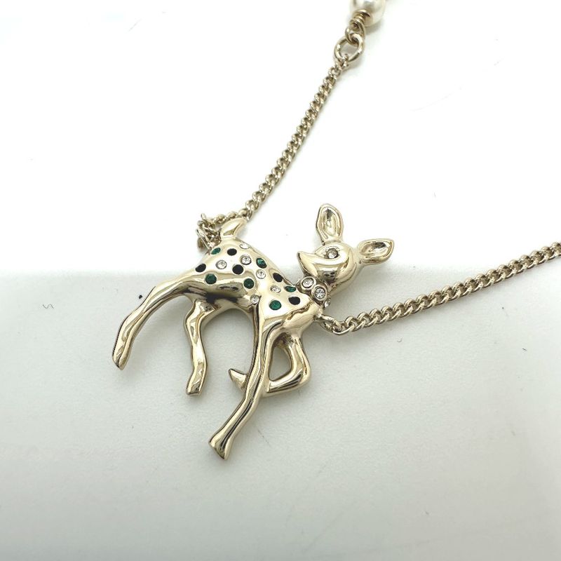 Chanel Necklace Bambi Faux Pearl G26 Metal — view 4