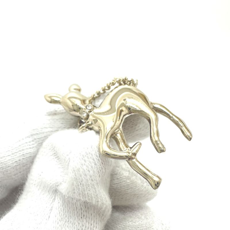 Chanel Necklace Bambi Faux Pearl G26 Metal — view 9