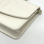 Chanel Shoulder Bag Ap4653 Caviar Leather White — view 4