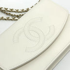 Chanel Shoulder Bag Ap4653 Caviar Leather White — view 6