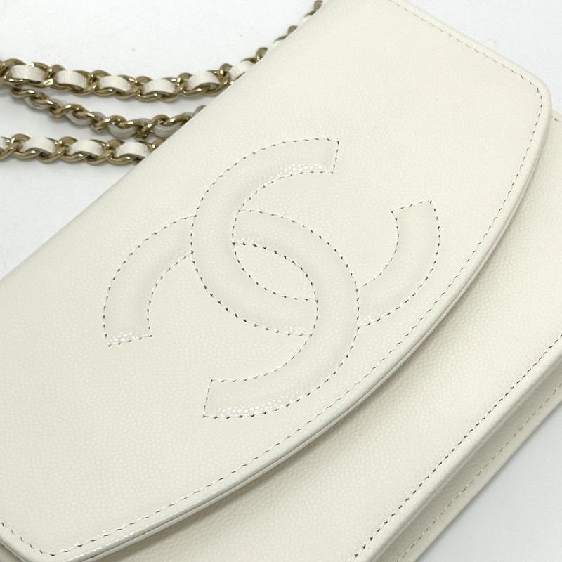 Chanel Shoulder Bag Ap4653 Caviar Leather White — view 6