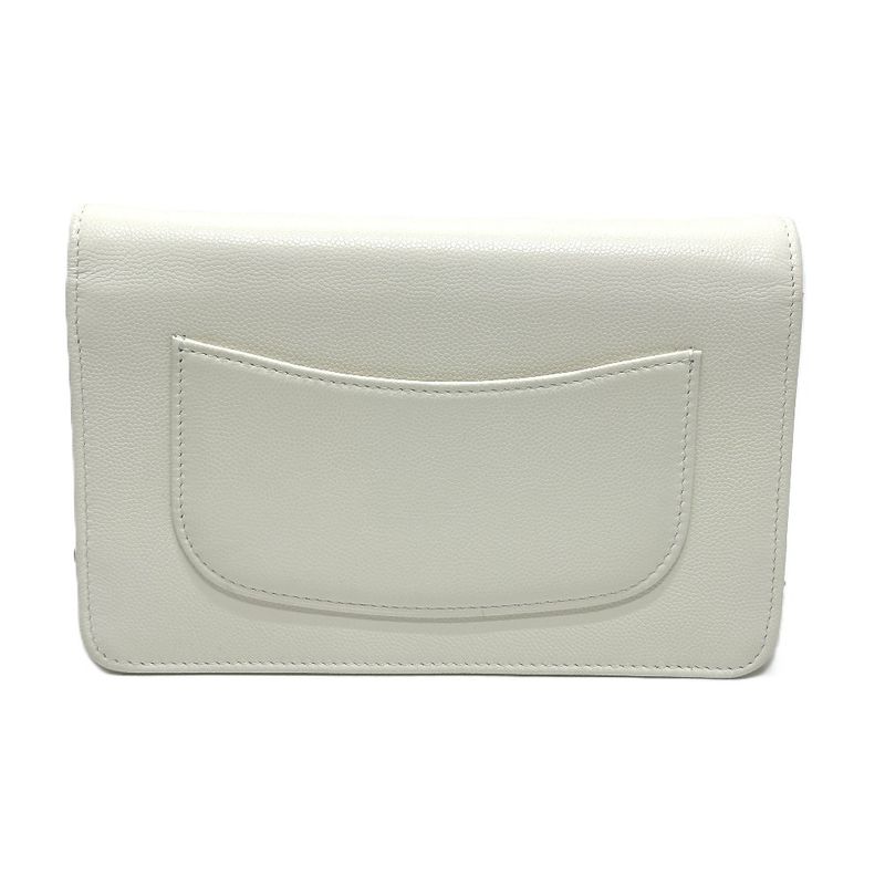 Chanel Shoulder Bag Ap4653 Caviar Leather White — view 2