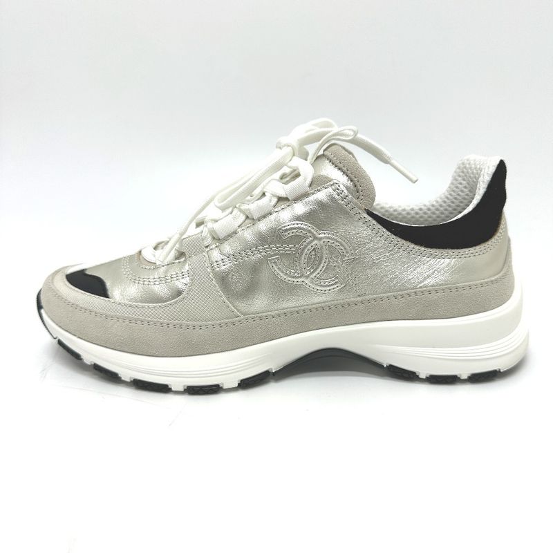 Chanel Sneakers Coco Mark Metallic Leather Metiers D'art — view 5