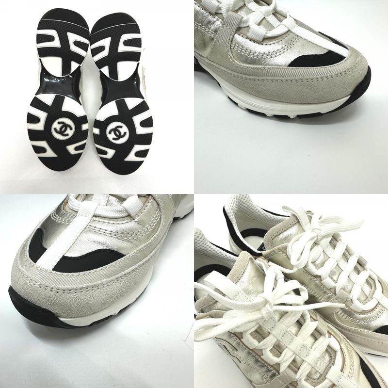 Chanel Sneakers Coco Mark Metallic Leather Metiers D'art — view 8