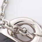 Hermes Necklace Gale Gene Stainless Steel Leather — view 6