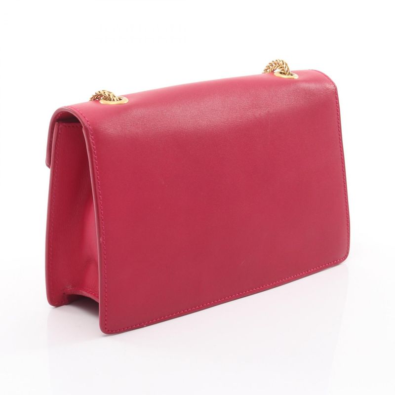 Saint Laurent Paris Shoulder Bag Betty Magenta Leather Chain — view 2