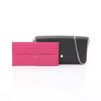 Louis Vuitton Shoulder Bag Pochette Felicie Epi Noir Black Hot Pink — view 6