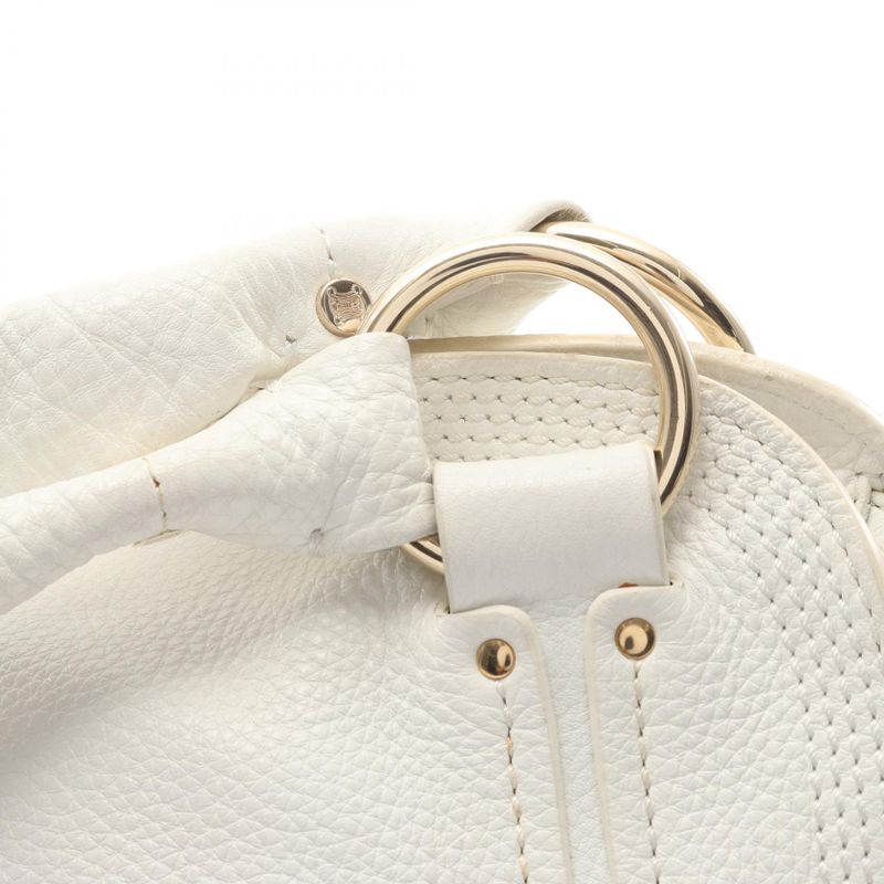 Celine Handbag Bittersweet White Leather Medium — view 7