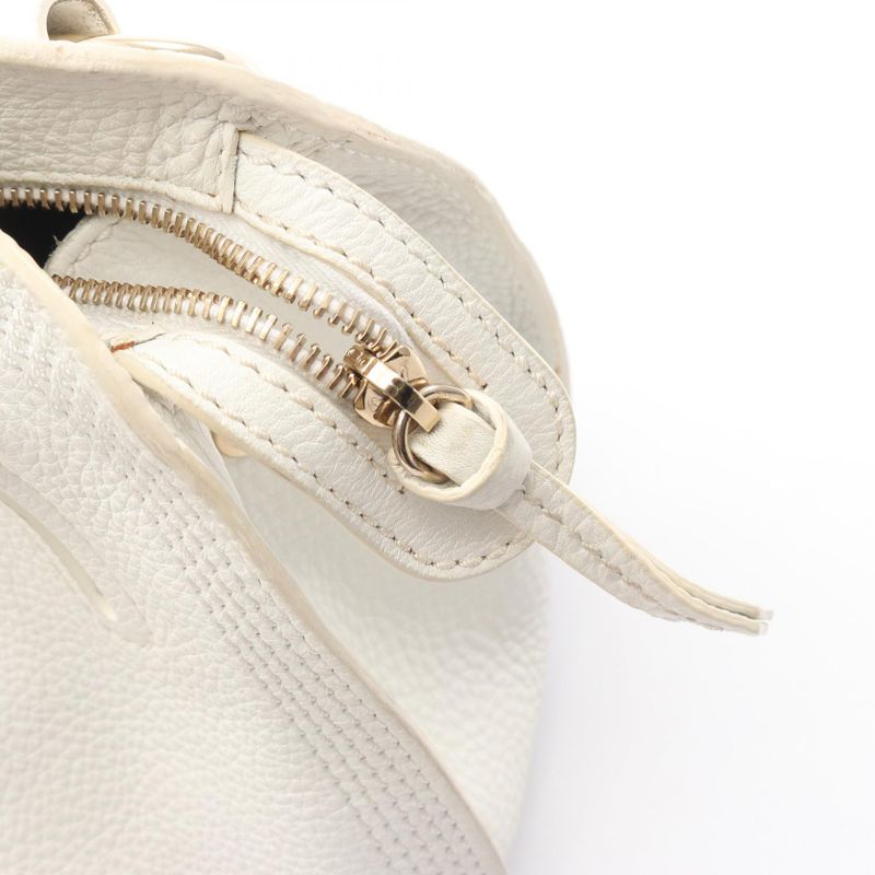 Celine Handbag Bittersweet White Leather Medium — view 8