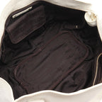 Celine Handbag Bittersweet White Leather Medium — view 3