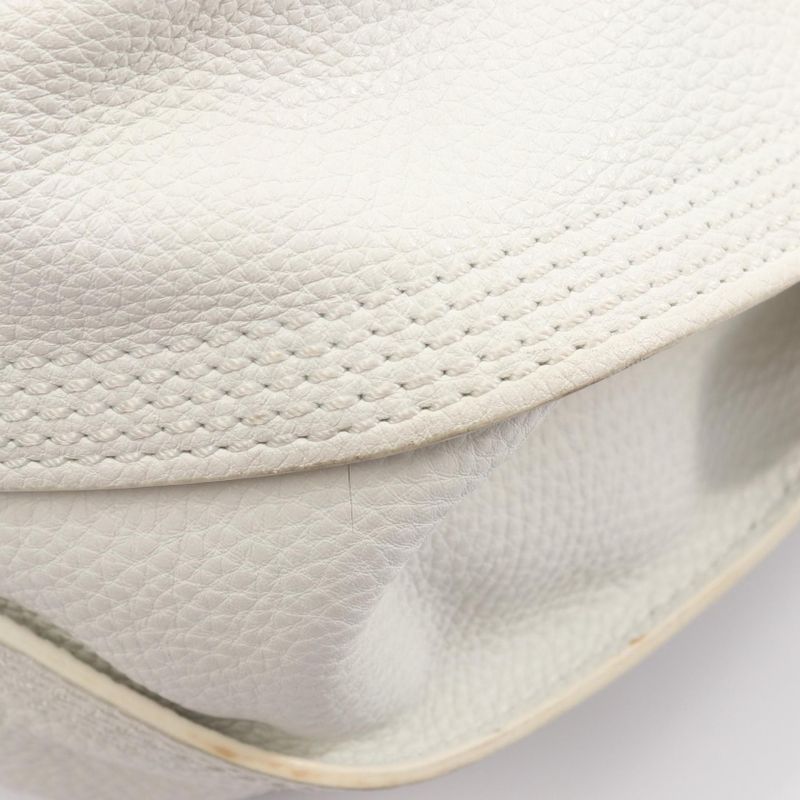 Celine Handbag Bittersweet White Leather Medium — view 5
