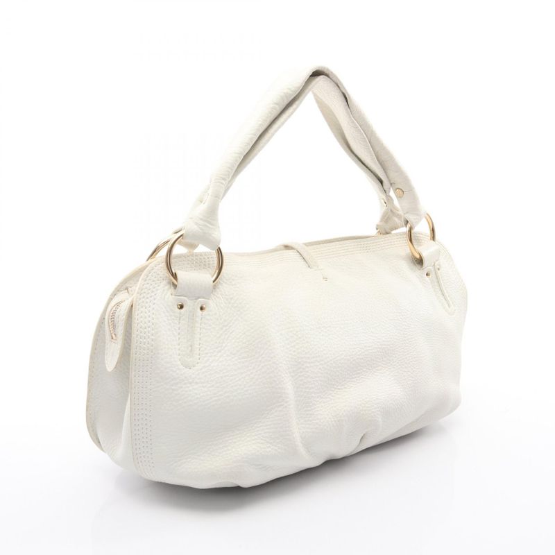 Celine Handbag Bittersweet White Leather Medium — view 2