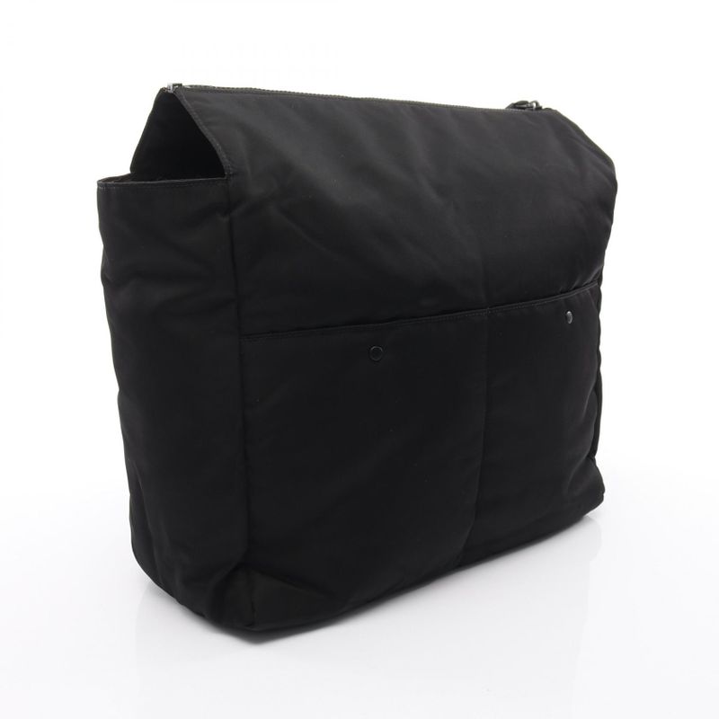 Bottega Veneta Second Bag Clutch Black Nylon — view 2