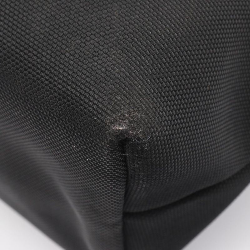 Gucci Tote Bag Sherry Line Black Canvas Leather — view 5
