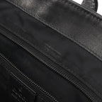 Gucci Tote Bag Sherry Line Black Canvas Leather — view 8