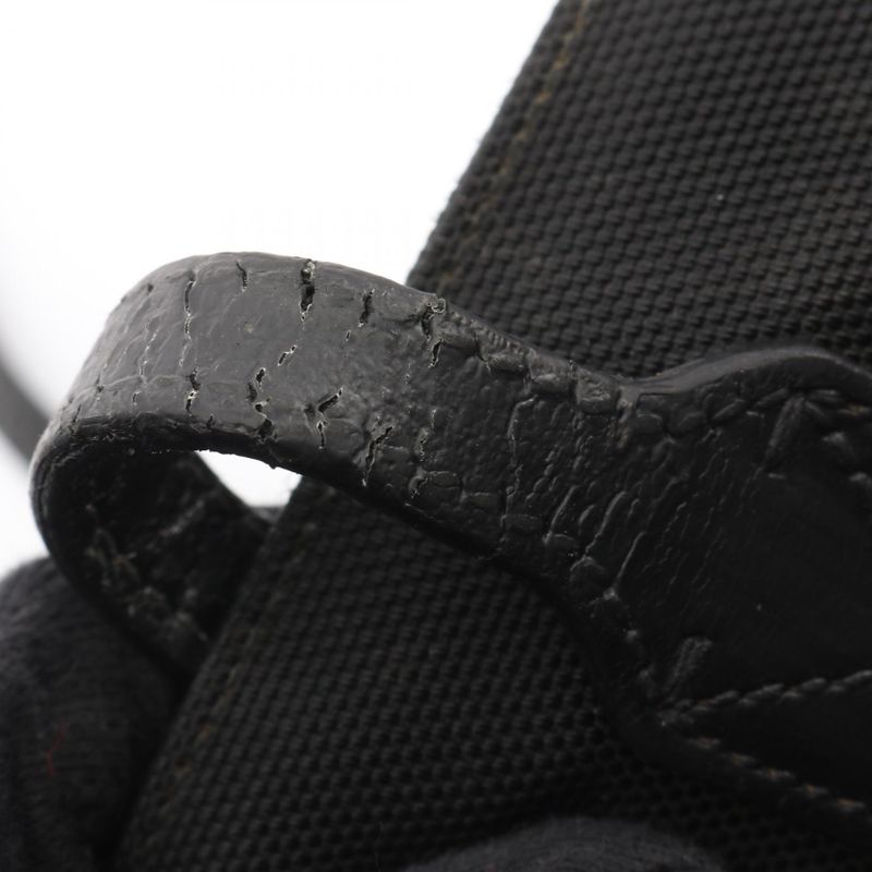 Gucci Tote Bag Sherry Line Black Canvas Leather — view 7