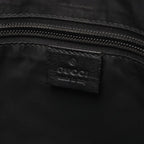 Gucci Tote Bag Sherry Line Black Canvas Leather — view 4
