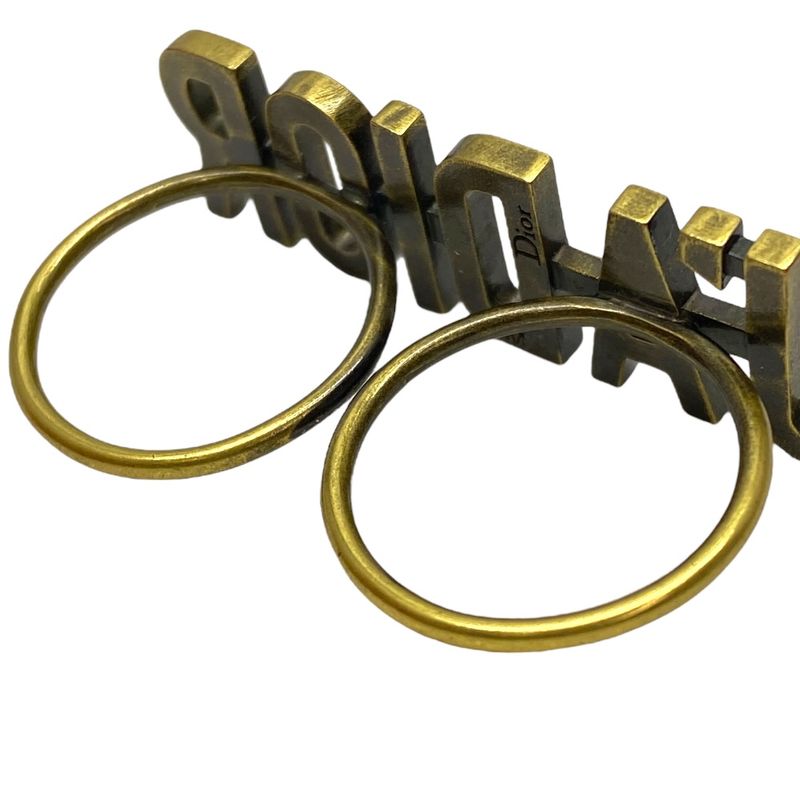 Dior J'a Ring Two Finger Accessories Jewelry Metal Antique — view 8