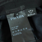 Prada 2 Hc281 Triangle Logo Re-nylon Bucket Hat Black — view 8