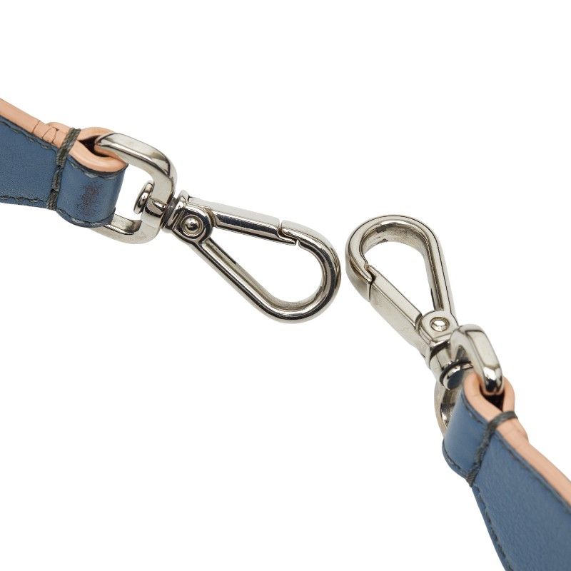 Fendi Light Blue Brown Leather — view 2